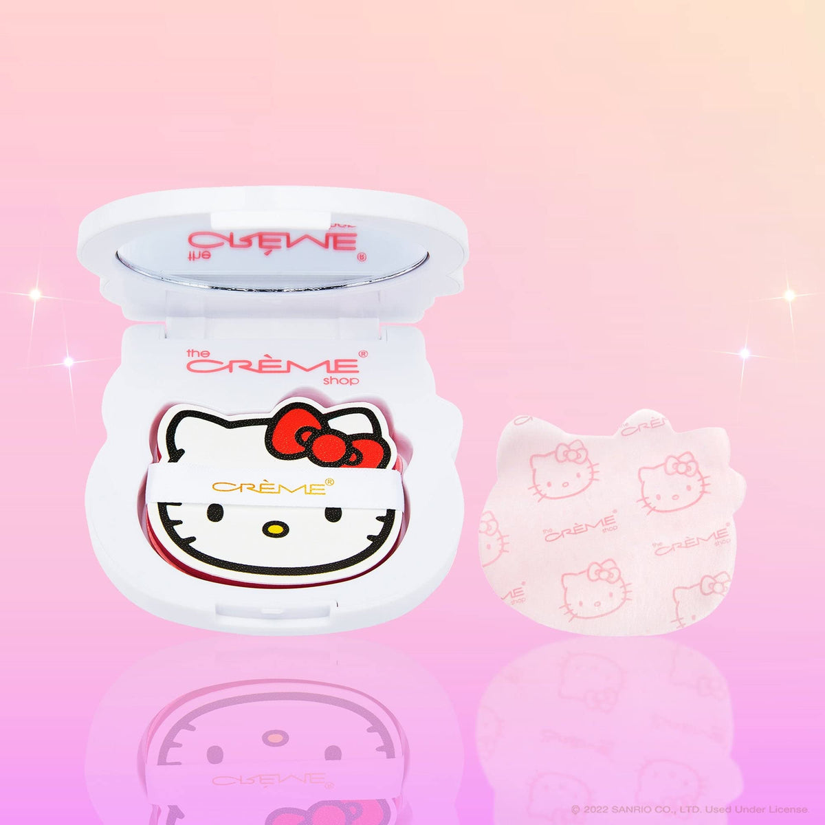 The Crème Shop Hello Kitty Mattifying Blotting Paper & Compact Mirror - Limited Edition