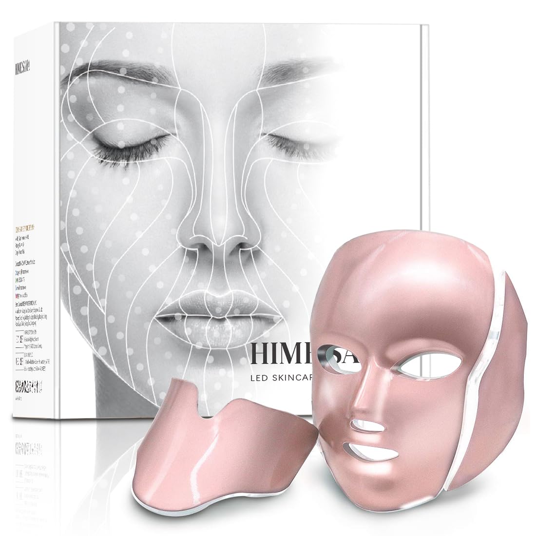 Hime Sama Led Face Mask - 7 Color Light Therapy, Anti-Aging For Face & Neck, Fsa/Hsa Eligible