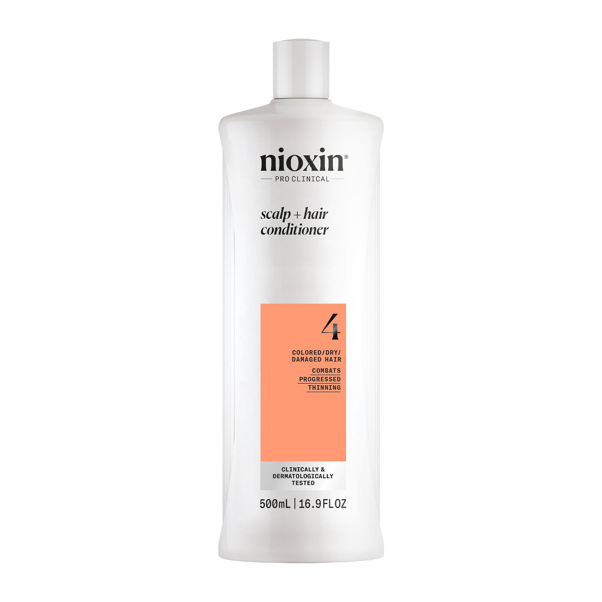 Nioxin System 4 Hair Thickening Conditioner For Damaged Hair, 16.9 Fl Oz, Progressed Thinning