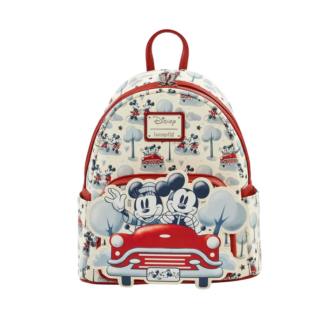 Loungefly Disney Mickey & Minnie Mini Backpack - Sepia Faux Leather Springtime Car Ride Exclusive