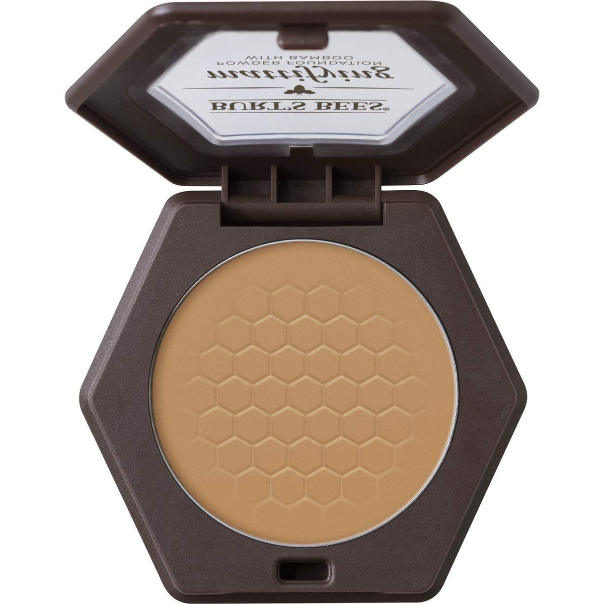 Burt'S Bees Natural Mattifying Powder Foundation, Nutmeg - 0.3 Ounce, Lightweight & Smooth