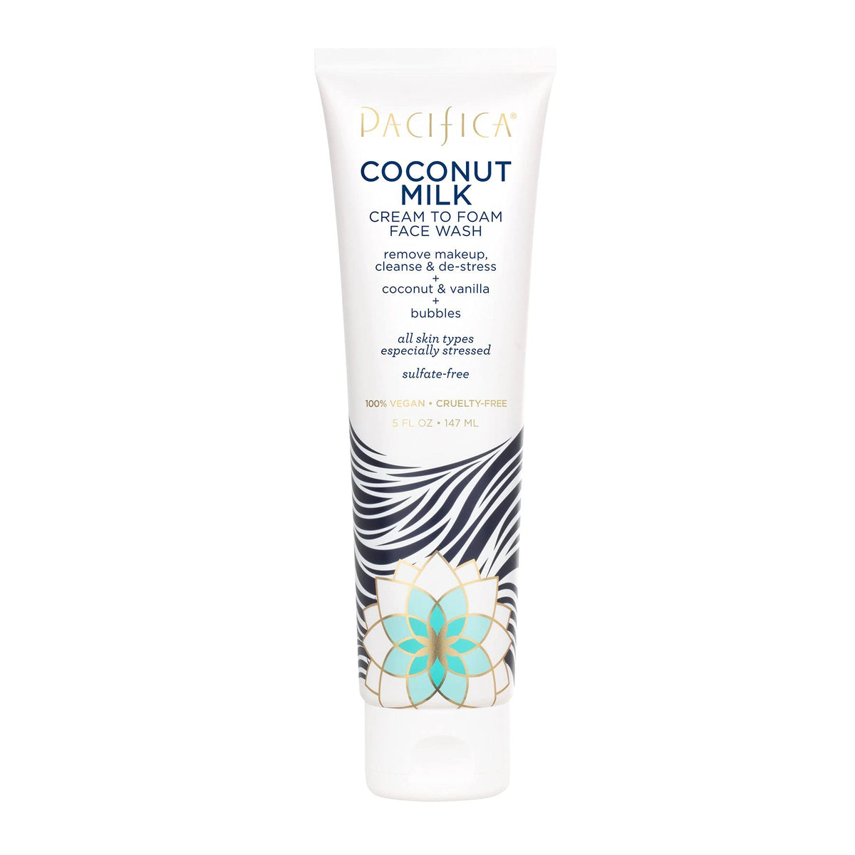 Pacifica Coconut Cream To Foam Daily Face Wash, 5 Fl Oz - Sulfate & Paraben Free, All Skin Types