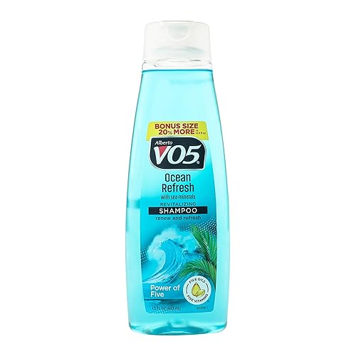 Alberto VO5 Ocean Refresh Shampoo - Moisturizing with Sea Minerals & Five Oils, 443 ml