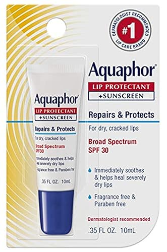 Aquaphor Lip Repair + Protect, Spf 30, 0.35 Oz, Clear, Pack Of 3 - Moisturizing