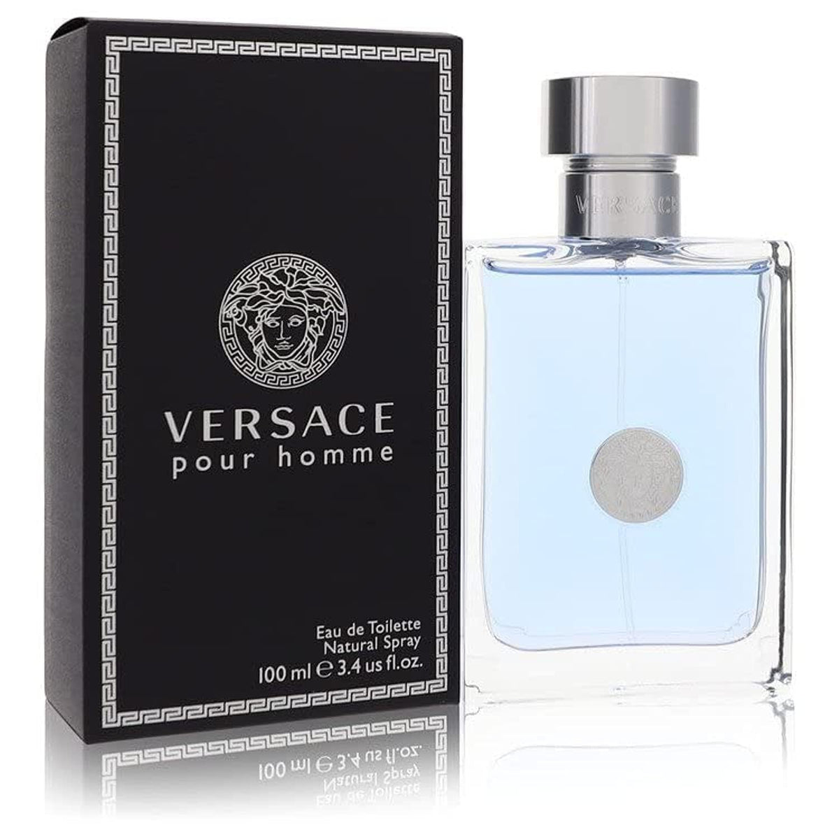 Versace Pour Homme Eau De Toilette Spray For Men, 3.4 Fl Oz - Luxury Fragrance