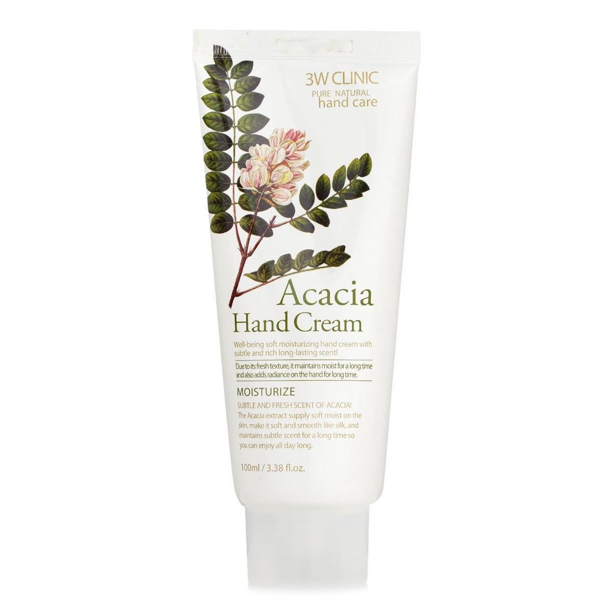 3W Clinic Acacia Hand Cream, 3.38 Ounce - Moisturizing Skin Care For Soft, Smooth Hands