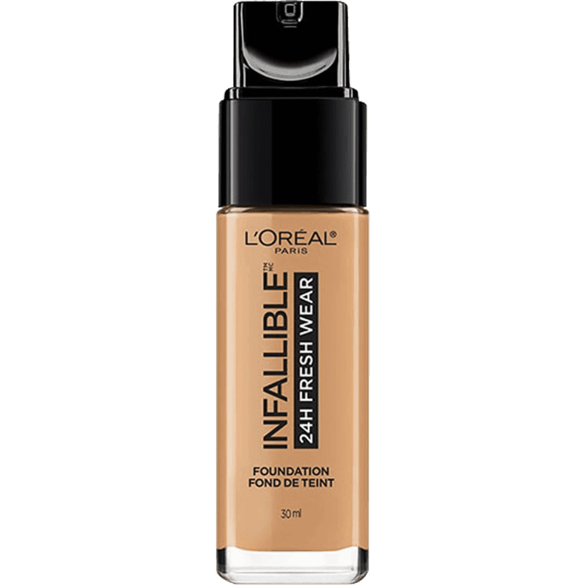 L'Oreal Paris Infallible 24Hr Fresh Wear Foundation, Sun Beige, 1 Fl Oz - Lightweight Coverage