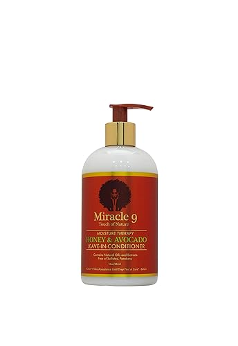 Miracle 9 Honey & Avocado Leave-In Conditioner, Moisture Therapy, 12 Oz