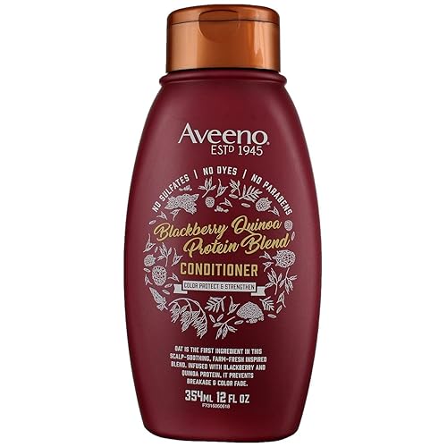 Aveeno Blackberry Quinoa Protein Conditioner 12 Fl Oz, 2 Pack - Nourishing Hair Care