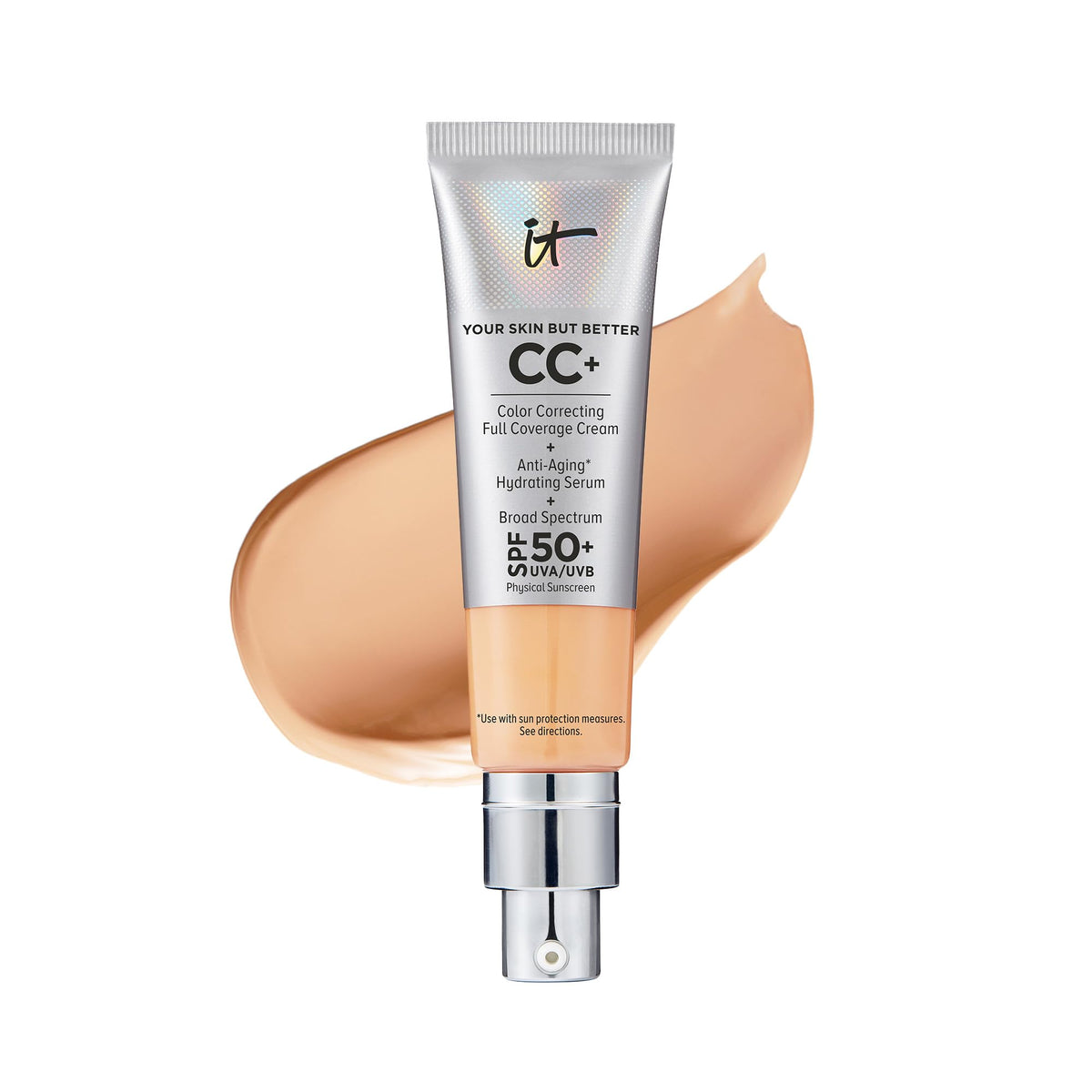 It Cosmetics Cc+ Cream, Neutral Medium - Full-Coverage Foundation & Spf 50 - 1.08 Fl Oz