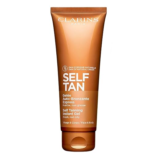 Clarins Self Tanning Tinted Gel - Natural, Streak-Free Instant Tan, 4.2 Oz, Fast Absorbing