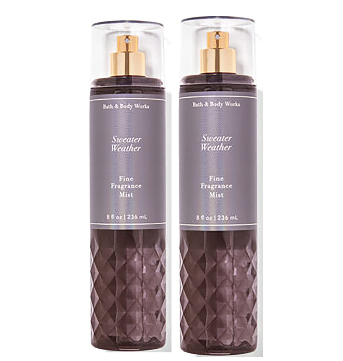 Bath & Body Works Sweater Weather Fine Fragrance Body Spray Mist Gift Set - 4 Oz (Pack Of 2)