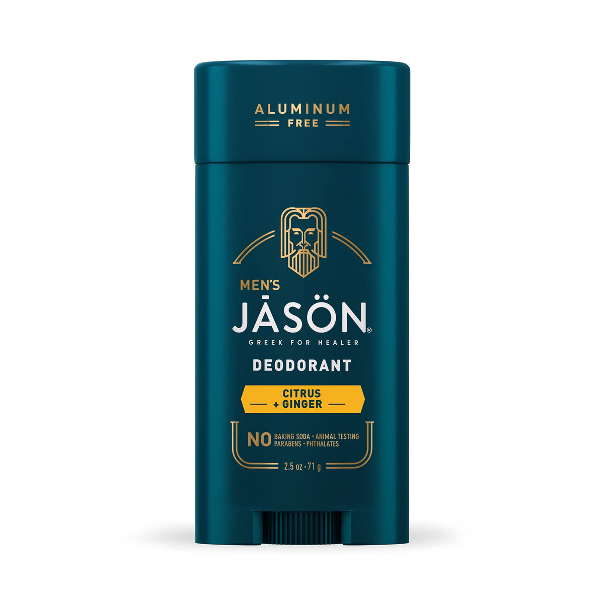 Jason Men'S Refreshing Deodorant Stick, 2.5 Oz - Long-Lasting Odor Protection