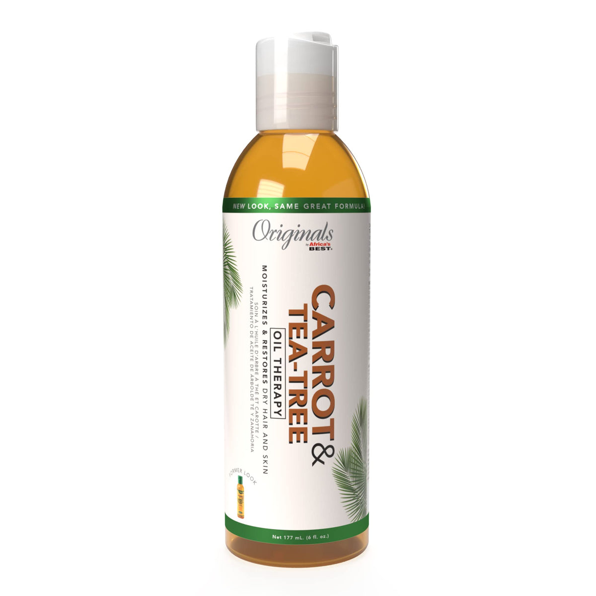 Originals By Africa'S Best Carrot Tea Tree Oil Therapy, 6 Oz - Natural Repair For Hair & Scalp