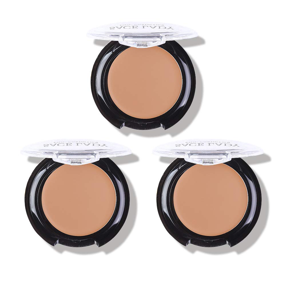 Sace Lady 3 Pack Full Coverage Concealer Cream - Waterproof Matte For Dark Spots & Under Eye Circles