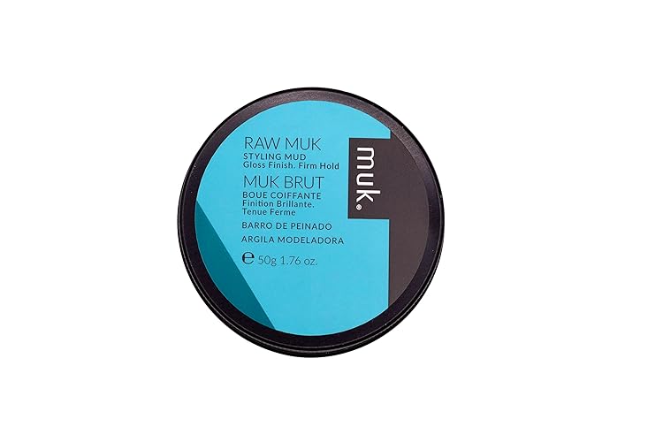 MUK. Haircare Raw Firm Hold Styling Mud - High Gloss, 1.7oz for Strong Hold & Shine