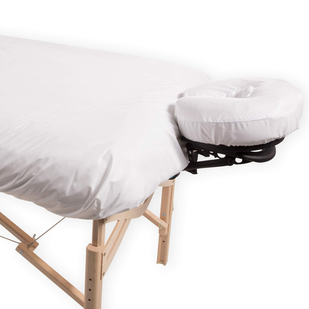 Earthlite Vir-Avoid™ Waterproof Massage Table & Face Cradle Cover - Soft, Washable White