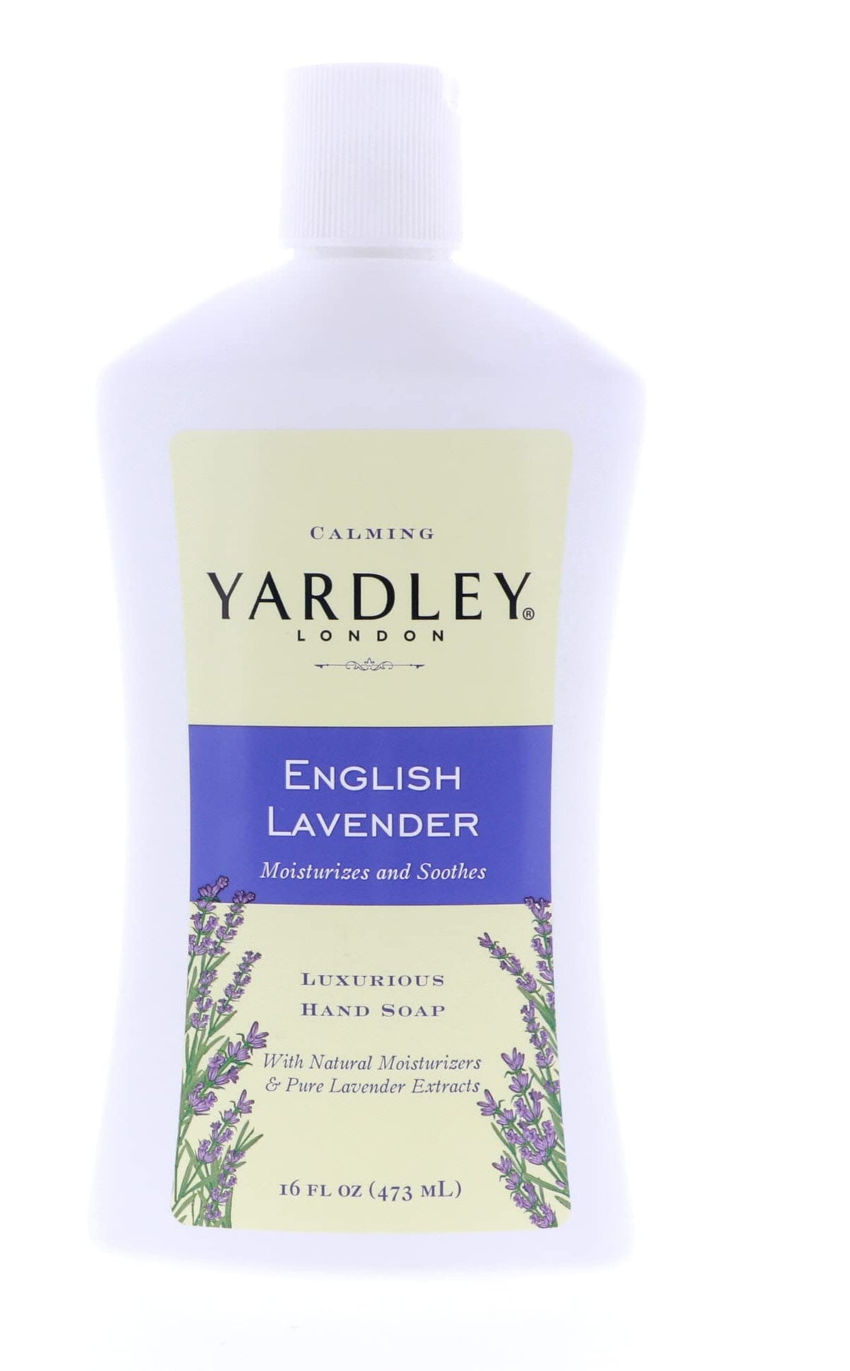 Yardley London Liquid Hand Soap, English Lavender, 16Oz, Pack Of 4 - Moisturizing & Aromatic