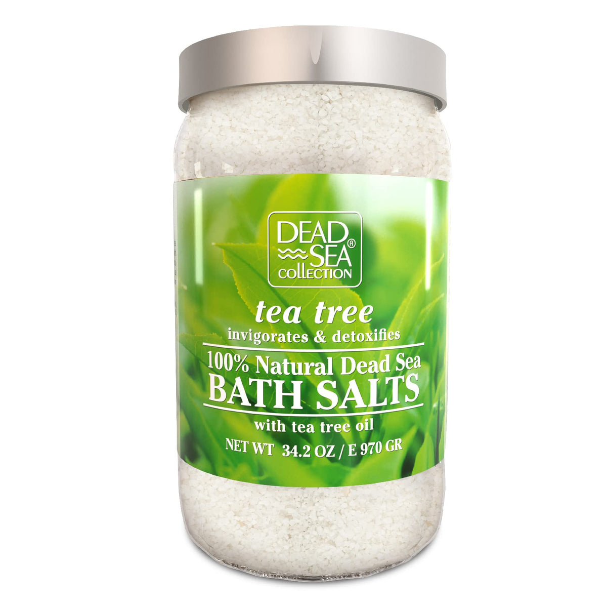 Dead Sea Collection Bath Salts With Tea Tree - 34.2 Oz Natural Skin & Muscle Soothing Care