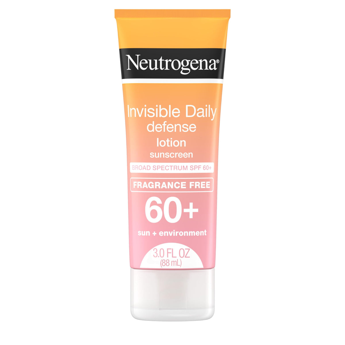 Neutrogena Invisible Daily Defense Sunscreen Spf 60+, Fragrance-Free, Water-Resistant, 3 Fl Oz