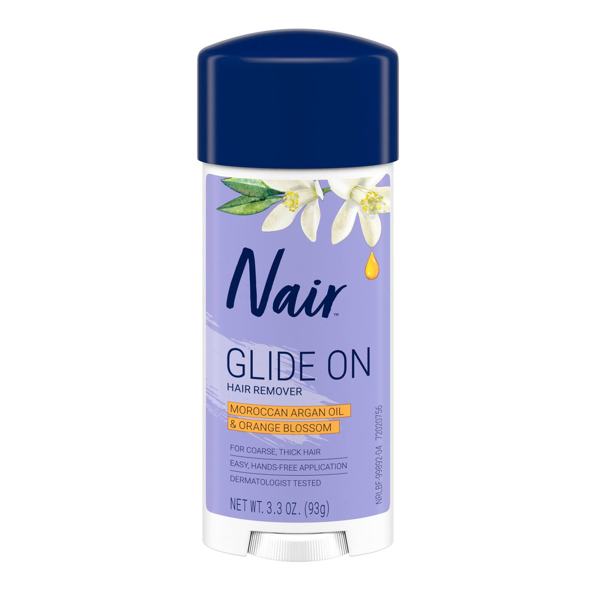 Nair Glide On Hair Removal Cream For Arms, Legs & Bikini, 3.3 Oz Depilatory Stick, Pink