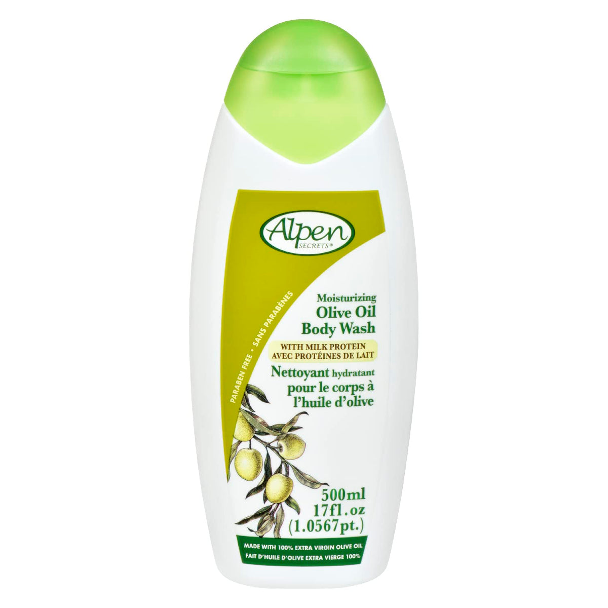 Alpen Secrets Olive Oil Body Wash, 17 Oz (Pack Of 6) - Hydrating & Nourishing Cleanser