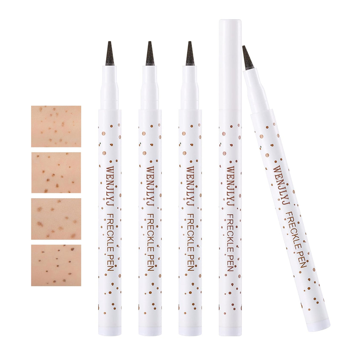 Wenjlyj 4 Colors Freckle Pen - Waterproof, Quick Dry Makeup For Perfect Spots, 1 Count Pack