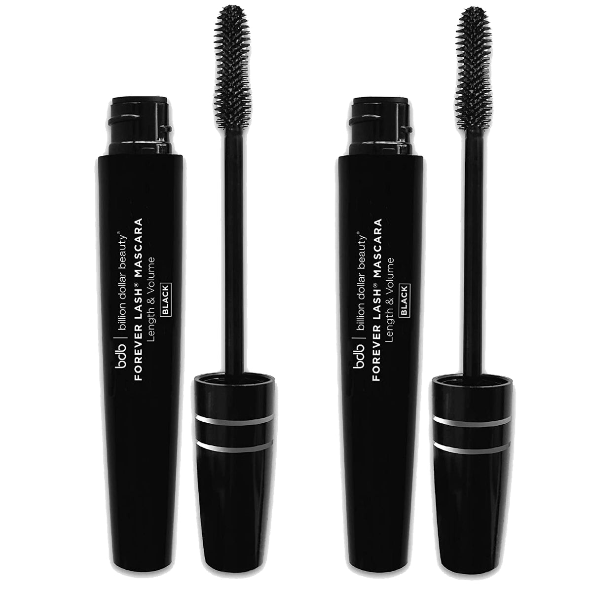 Billion Dollar Brows Forever Lash Mascara - Waterproof, Lengthening & Volumizing, 2 Pack, Black