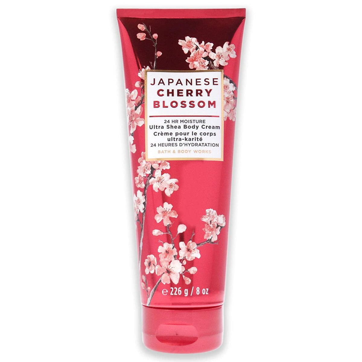 Bath & Body Works Japanese Cherry Blossom Body Cream - 8 Oz, Pink, Moisturizing Lotion