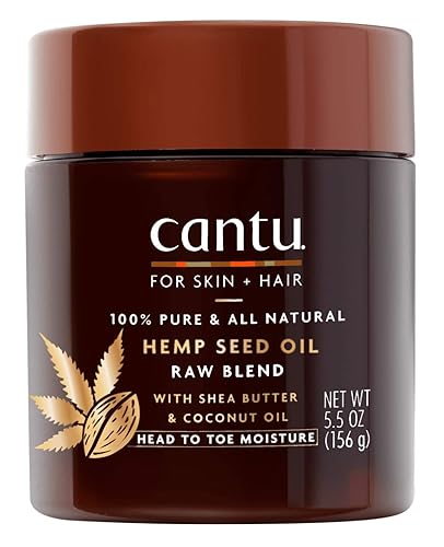 Cantu Hemp Seed Oil Raw Blend 5.5 Oz Jar - Skin & Hair Moisturizer (Pack Of 2)