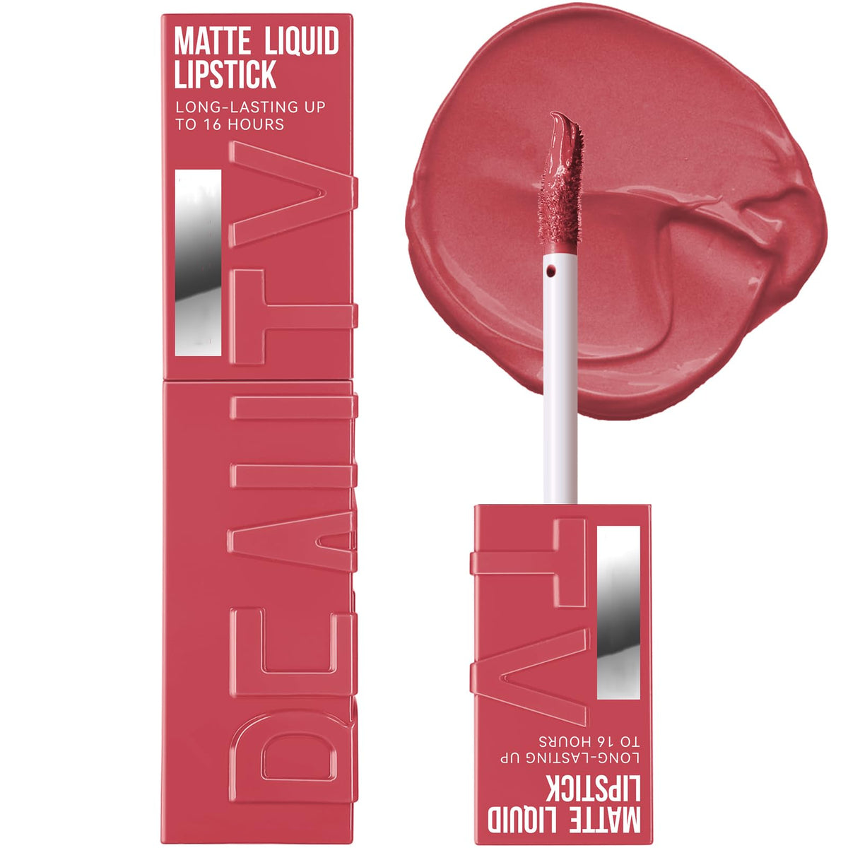 Rosarden Matte Pink Lipstick - Long Lasting, Waterproof Velvet Cream For All Skin Tones, Nude