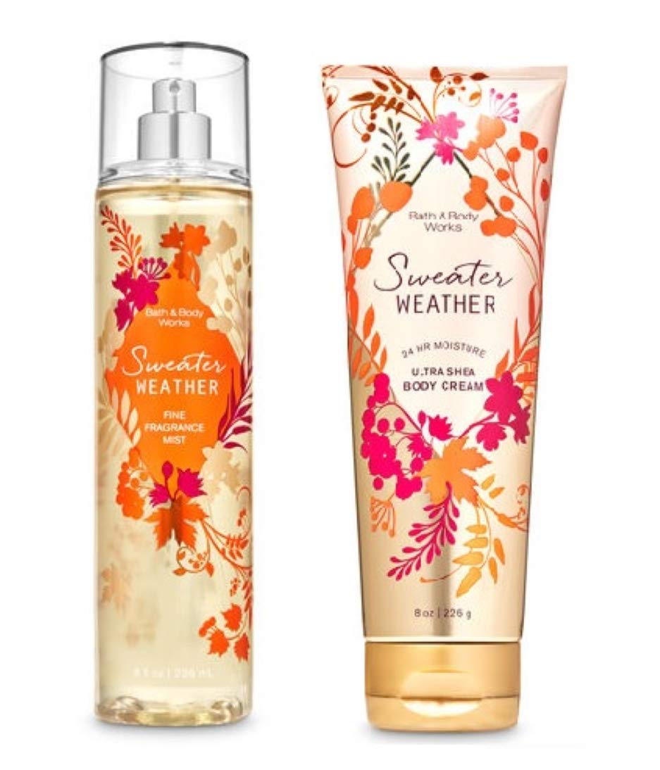 Bath & Body Works Sweater Weather Body Cream & Fragrance Mist - Fall 2020, 1 Count