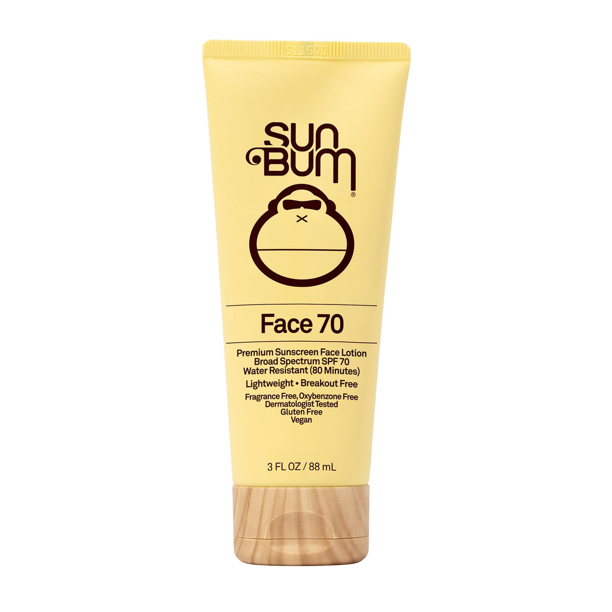 Sun Bum Spf 70 Sunscreen Face Lotion, Vegan, Fragrance-Free, 3Oz, Uva/Uvb Protection