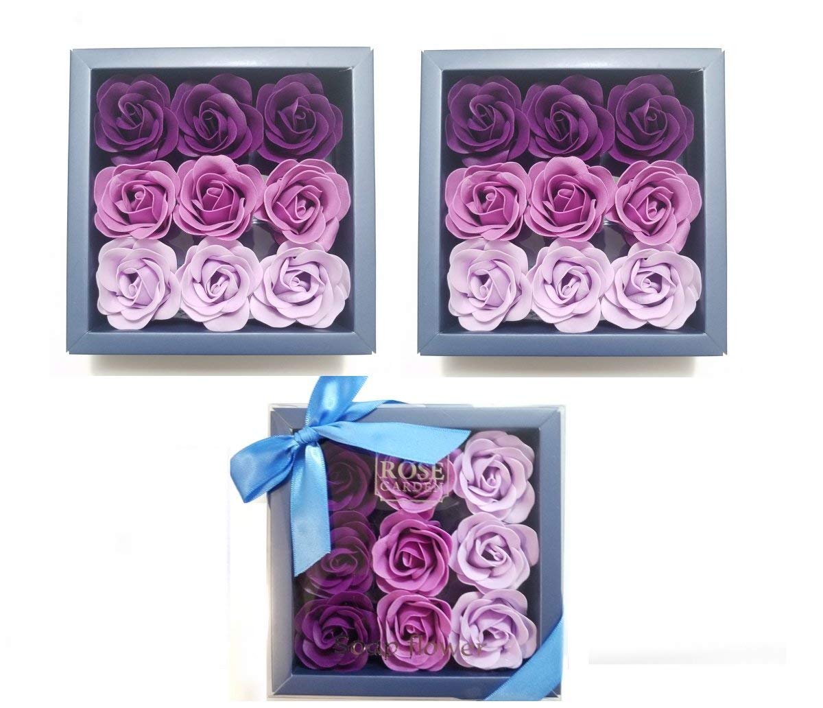 Jm Future Purple Flora Scented Rose Bath Soap - 27 Pcs Gift Set For Special Occasions