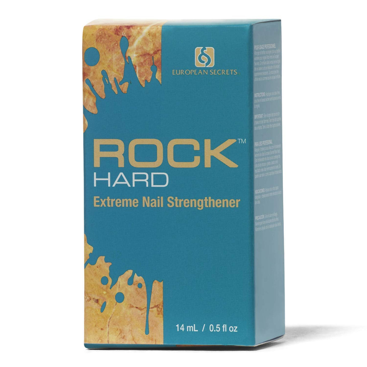 Super Nail Rock Hard Hardener & Basecoat - 0.5 Fl Oz Nail Strengthener