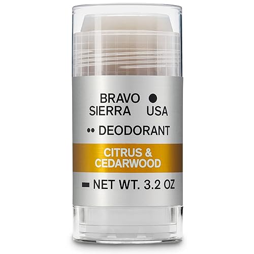 Bravo Sierra Aluminum-Free Deodorant for Men, 3.2 oz – Natural, Long-Lasting, Vegan, Paraben-Free