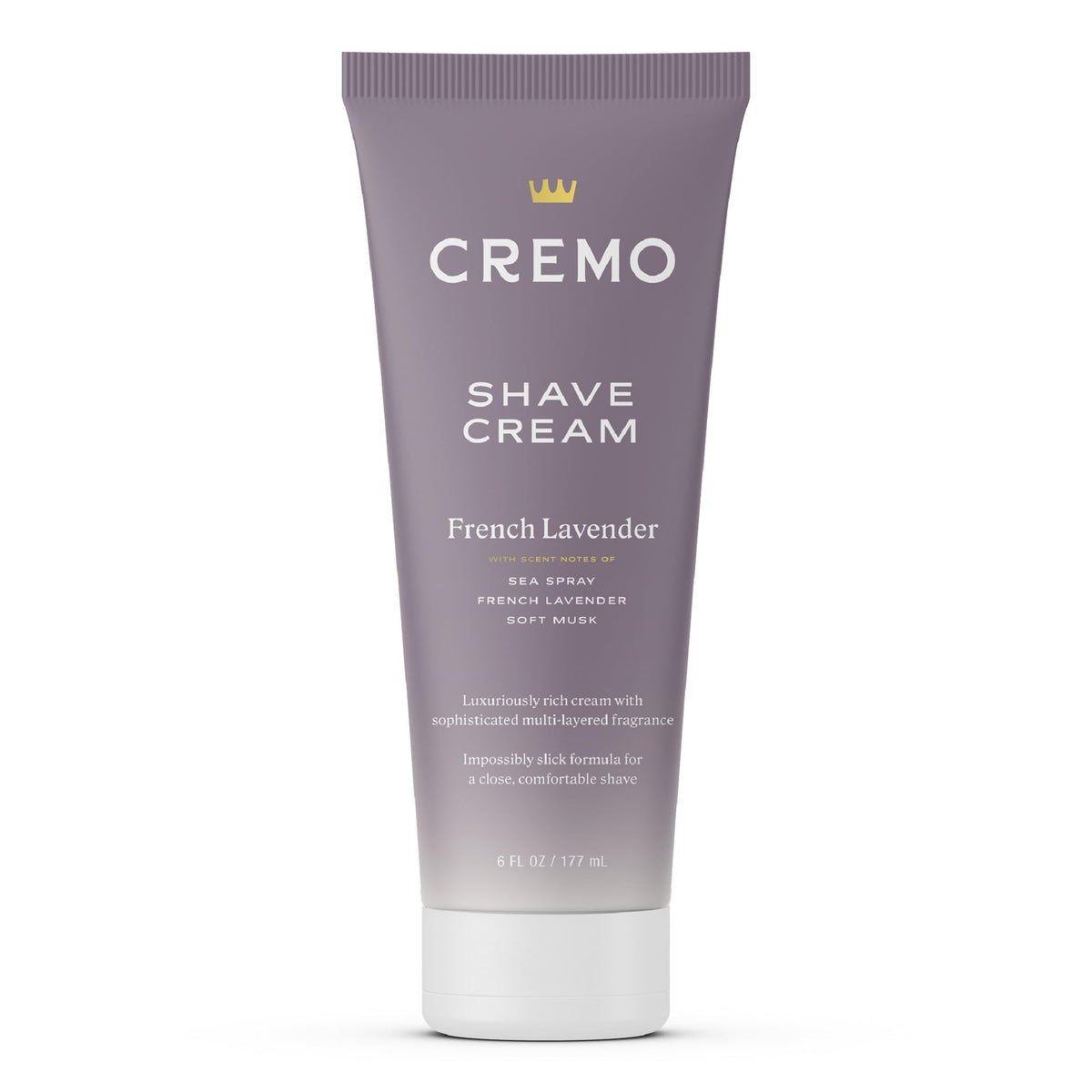 Cremo French Lavender Shave Cream For Women - Ultra-Slick, 6 Oz, Fights Nicks & Razor Burn