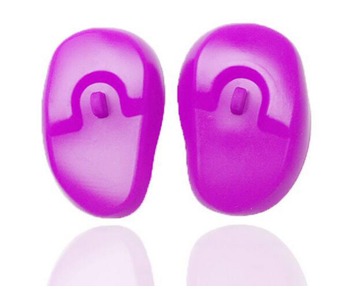 Vipolish 3 Pairs Reusable Silicone Ear Covers - Waterproof Hair Dye Protectors For Home & Salon