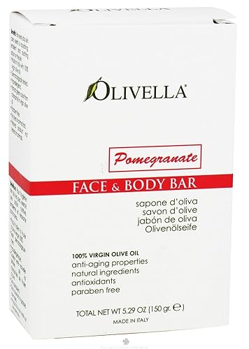 Olivella Pomegranate Bar Soap - Nourishing, Natural Cleansing For Healthy Skin