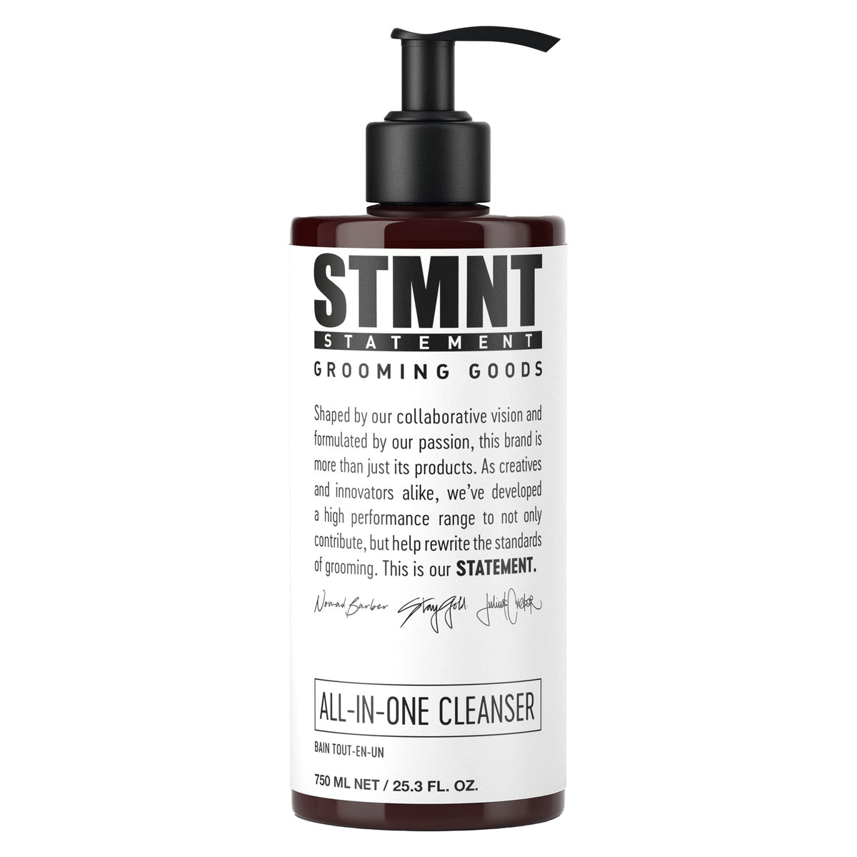 Stmnt All-In-One Daily Cleanser 25.3 Oz - Sulfate Free, Activated Charcoal & Menthol