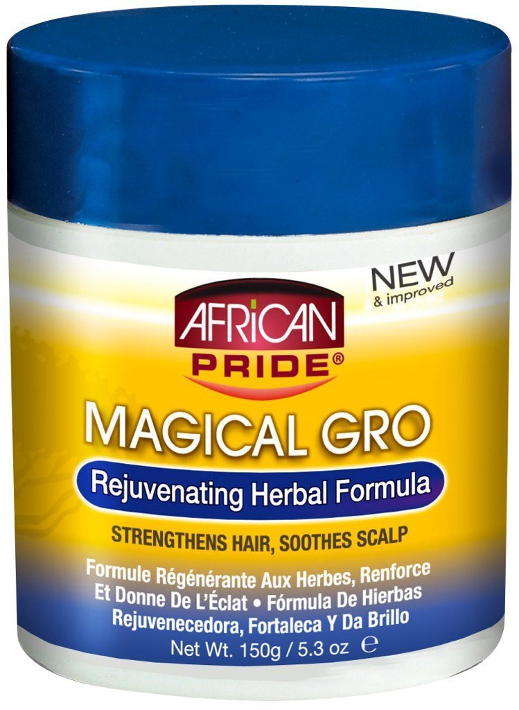 African Pride Magical Gro Herbal Hair Growth Oil, 5.3 Oz - Nourishing & Moisturizing