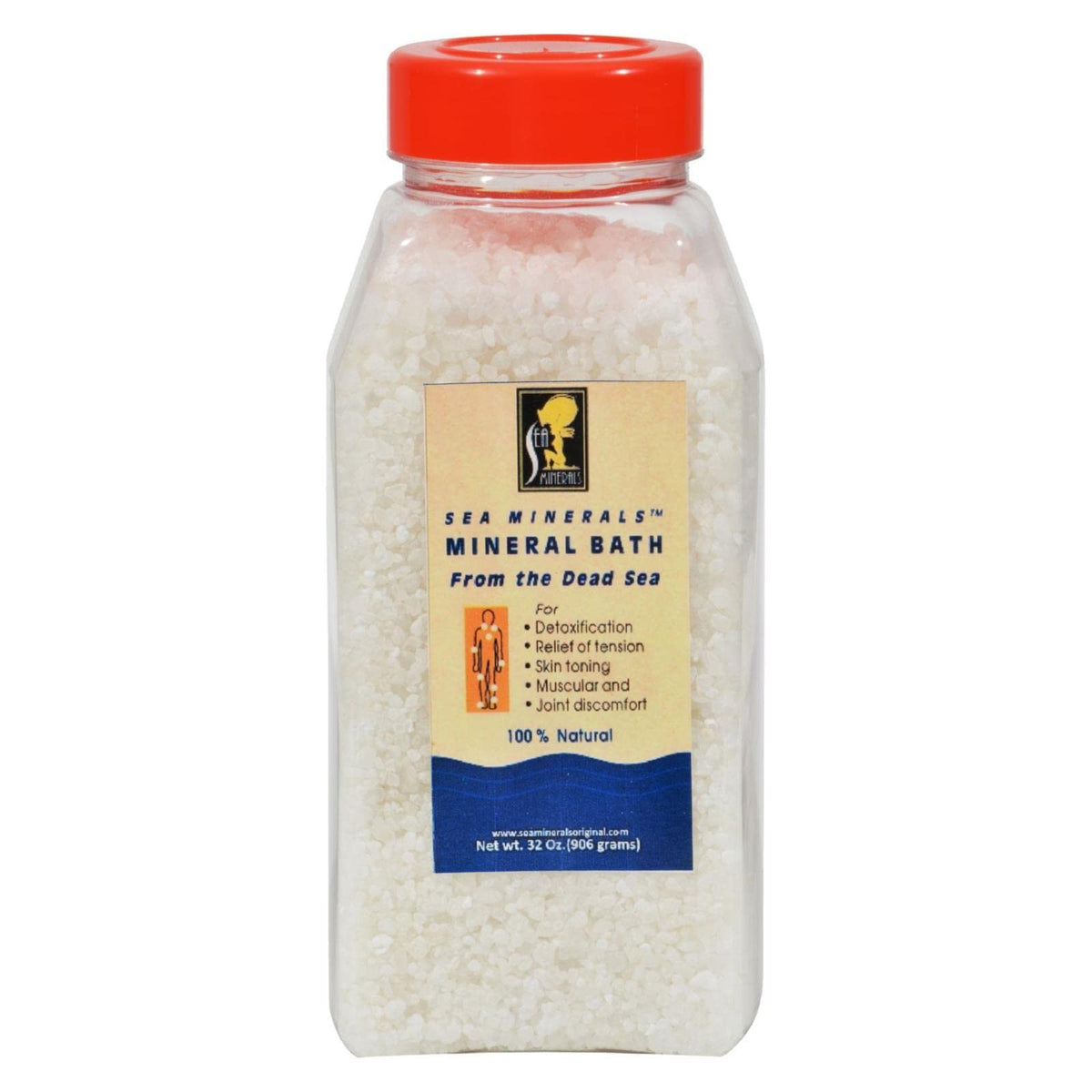 Sea Minerals 2 Lb Dead Sea Bath Salt - White, Relaxing Spa Experience, 1 Count