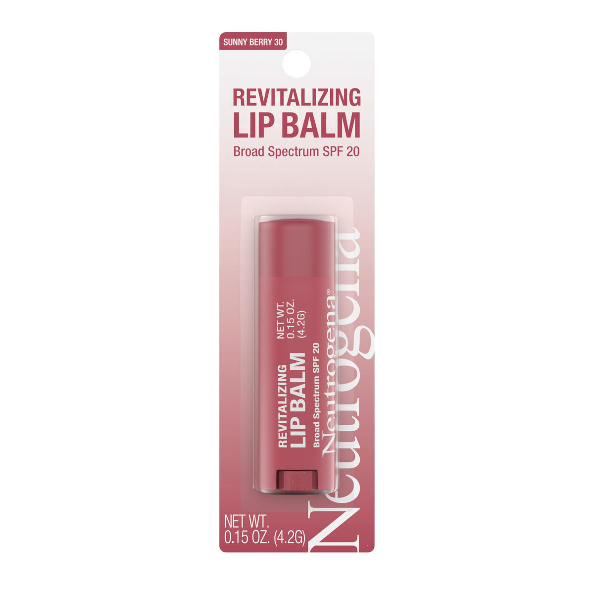 Neutrogena Tinted Lip Balm Spf 20, 30 Sunny Berry, 0.15 Oz - Moisturizing & So