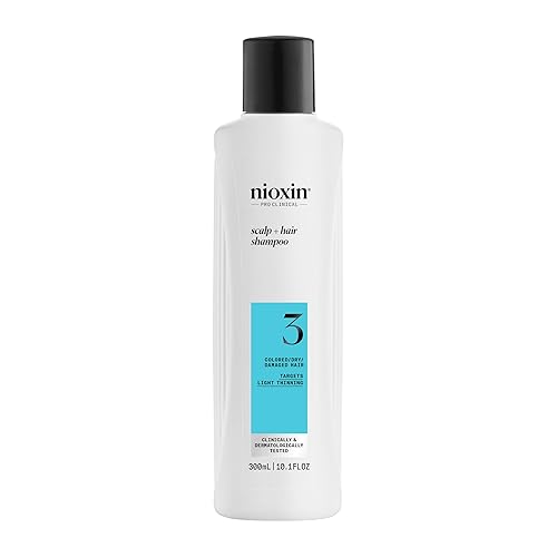 Nioxin System 3 Thickening Shampoo For Colored, Dry & Damaged Hair With Biotin, 10.1 Oz