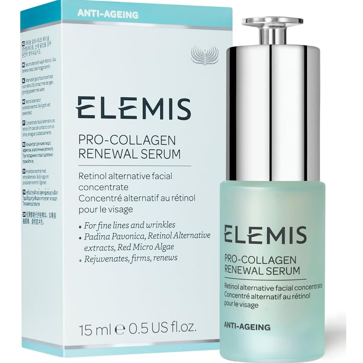 Elemis Pro-Collagen Renewal Serum 15 Ml - Retinol Alternative, Firms & Reduces Fine Lines