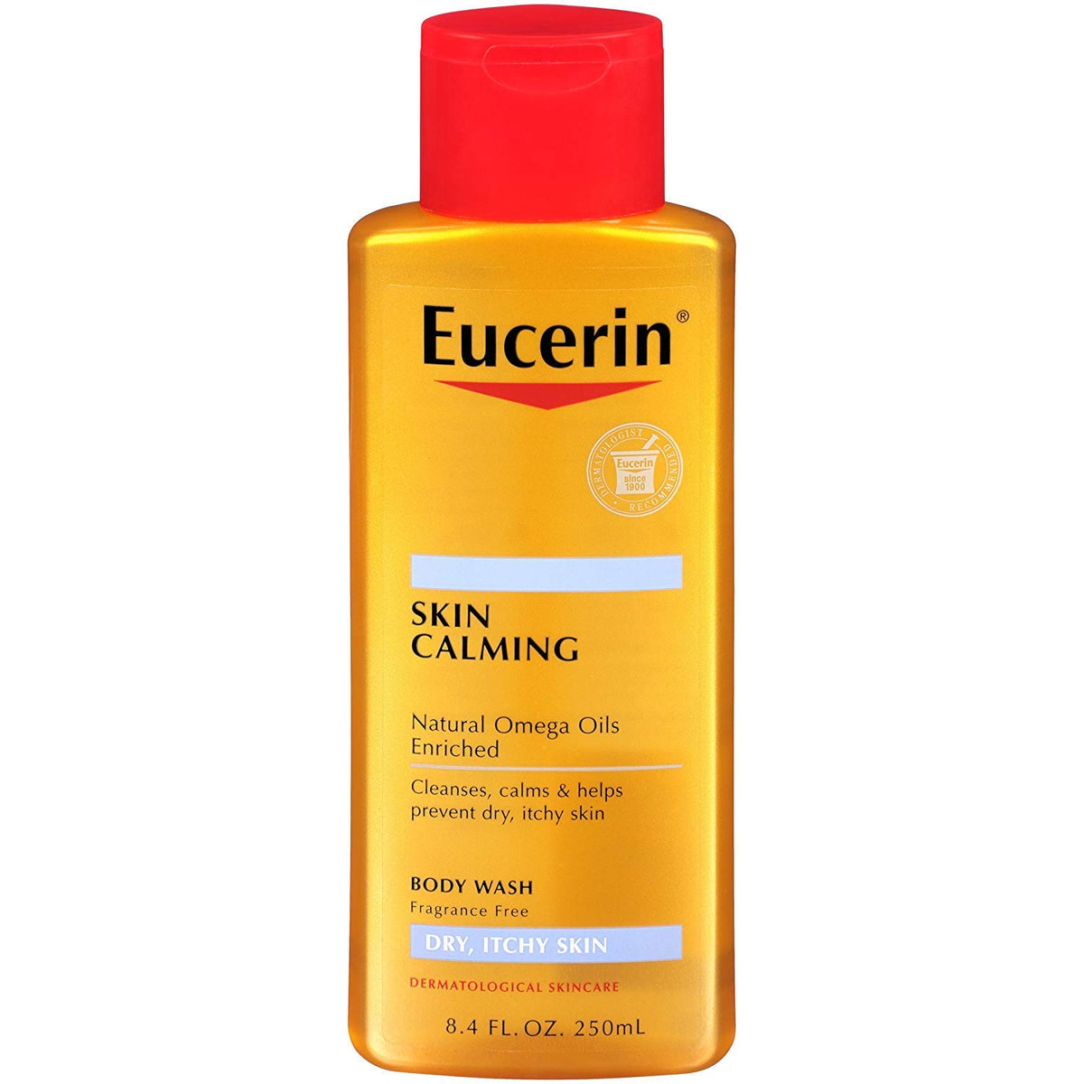 Eucerin Skin Calming Body Wash, 8.4 Fl Oz, Pack Of 5 - Soothes Dry, Itchy Skin