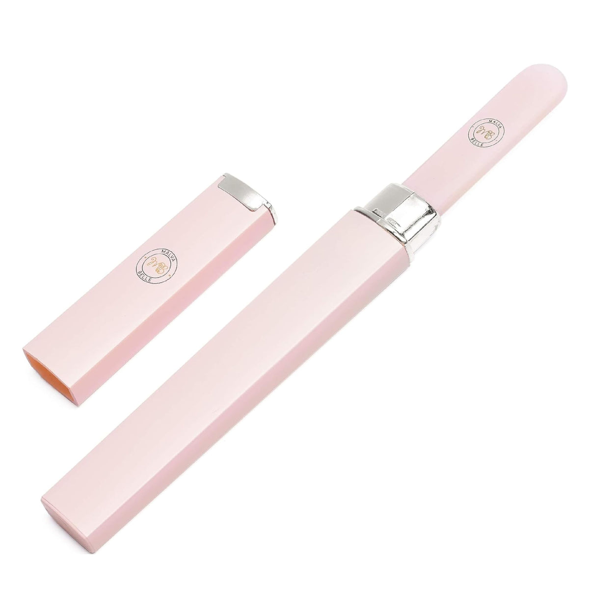 Malva Belle Crystal Glass Nail File Set - Heavy Duty Travel Case For Natural & Gel Nails, Pink