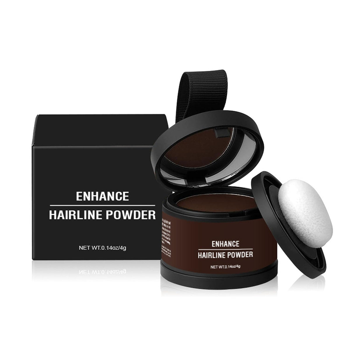 Bovvsky Magic Root Cover Up - Dark Brown Hairline Shadow Powder, 0.14Oz, Water Resistant