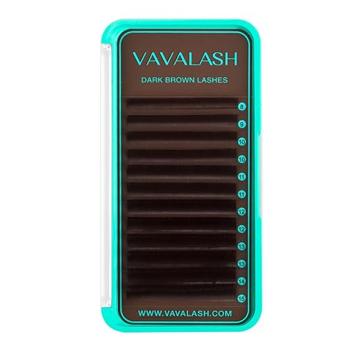 VAVALASH Dark Brown Eyelash Extensions 0.03-0.15mm Volume Lashes 8-15mm L