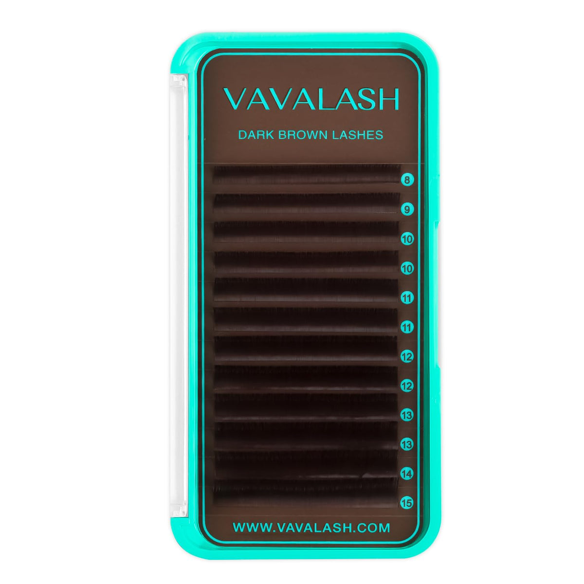 VAVALASH Dark Brown Eyelash Extensions 0.03-0.15, 8-15mm J Curl Volume L